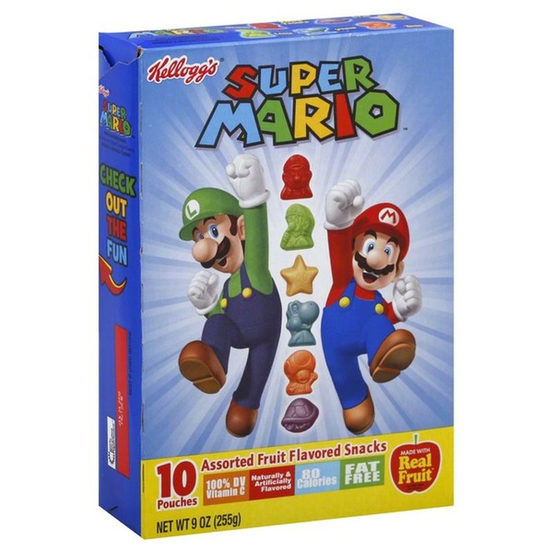 Kellogg's Fruit Flavored Snacks, Nintendo Super Mario (10 ct) Instacart