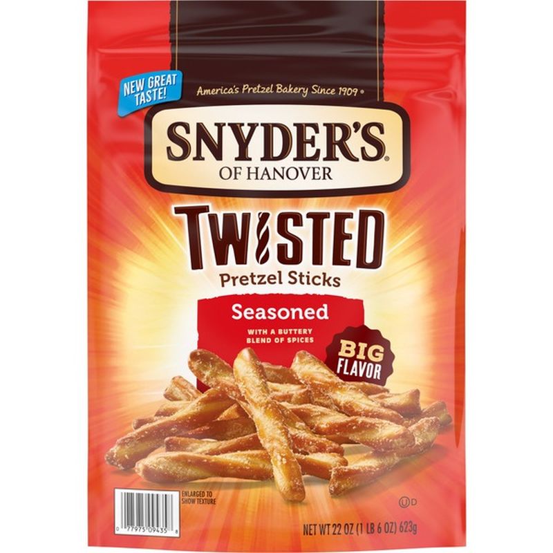 Snyder's of Hanover® Seasoned Twisted Pretzel Sticks (22 oz) Instacart