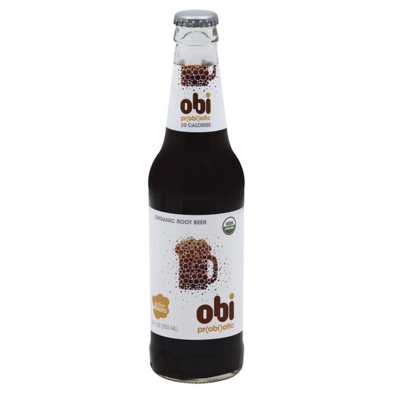Obi Probiotic Probiotic Soda, Organic, Root Beer (12 fl oz) Instacart