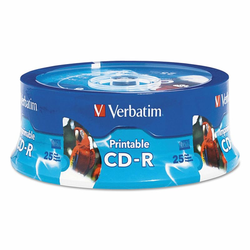 Verbatim Hub Inkjet Printable CD-R Discs