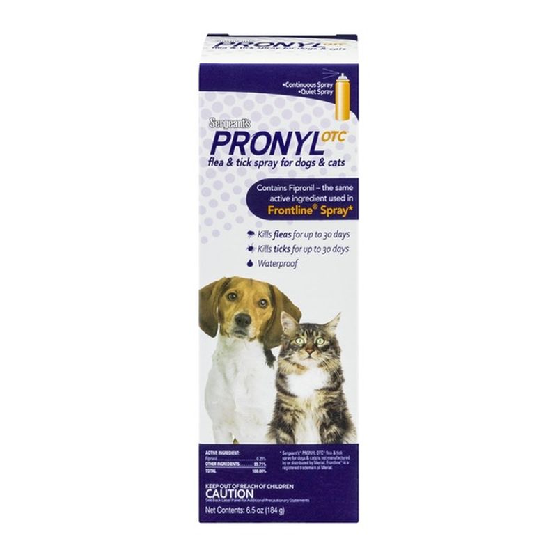 Sergeant's Pronyl OTC Flea & Tick Spray For Dogs & Cats Continuous