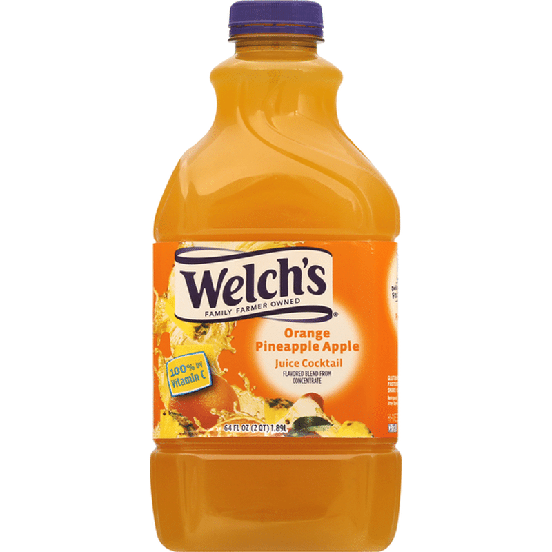 Welch's Juice Cocktail, Orange Pineapple Apple (64 oz) - Instacart