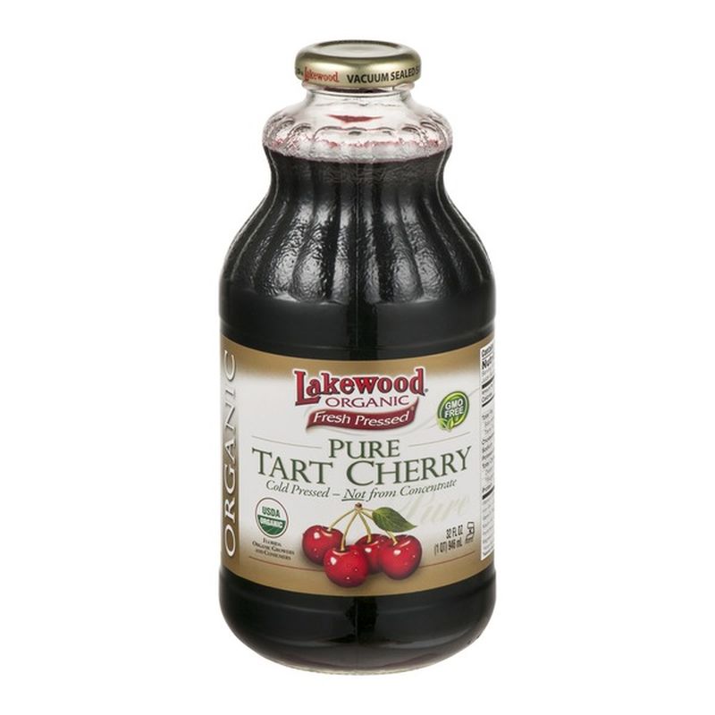 Lakewood Pressed Juice, Organic, Pure Tart Cherry (32 Oz) From Jewel 