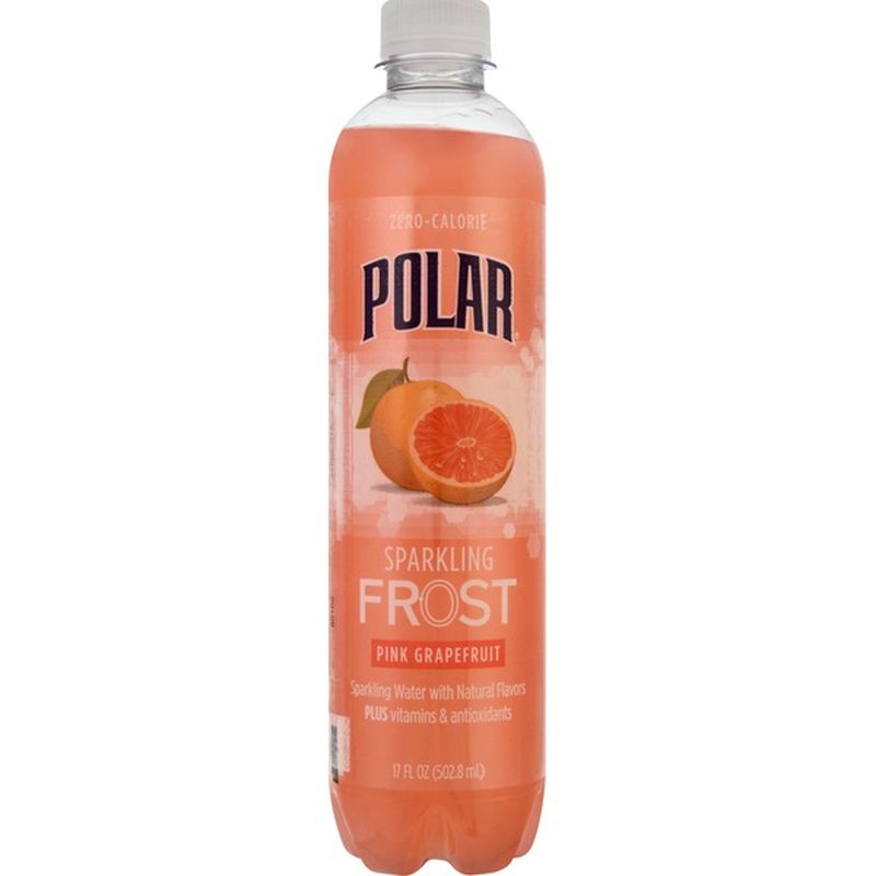 Polar Sparkling Water, ZeroCalorie, Pink Grapefruit (17 oz) from