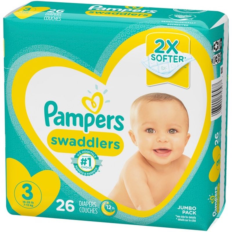 Pampers Diapers Size 3 (26 ct) from Vons - Instacart