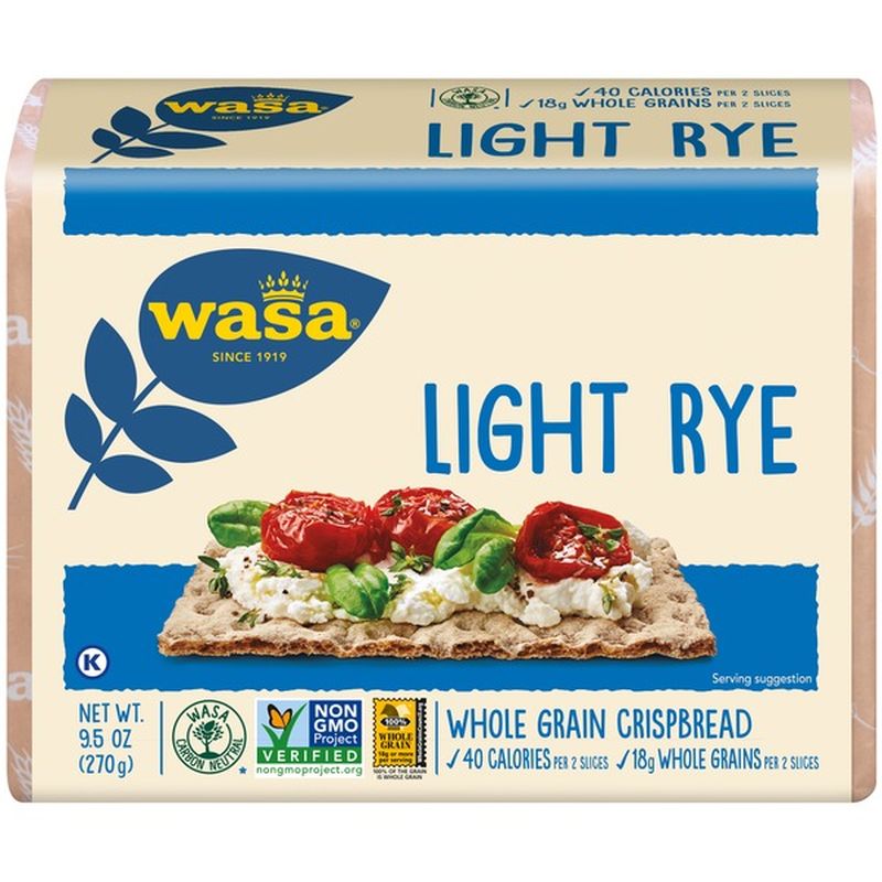 Wasa® Light Rye Swedish Crispbread (9.5 oz) - Instacart