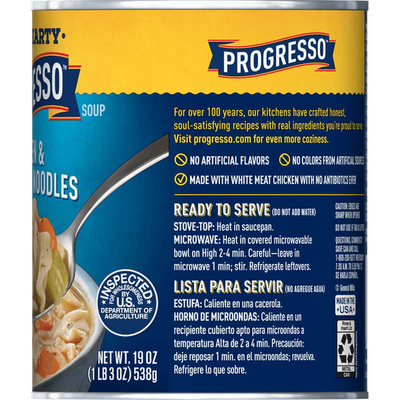 Progresso Rich & Hearty, Chicken and Homestyle Noodles Soup (19 oz