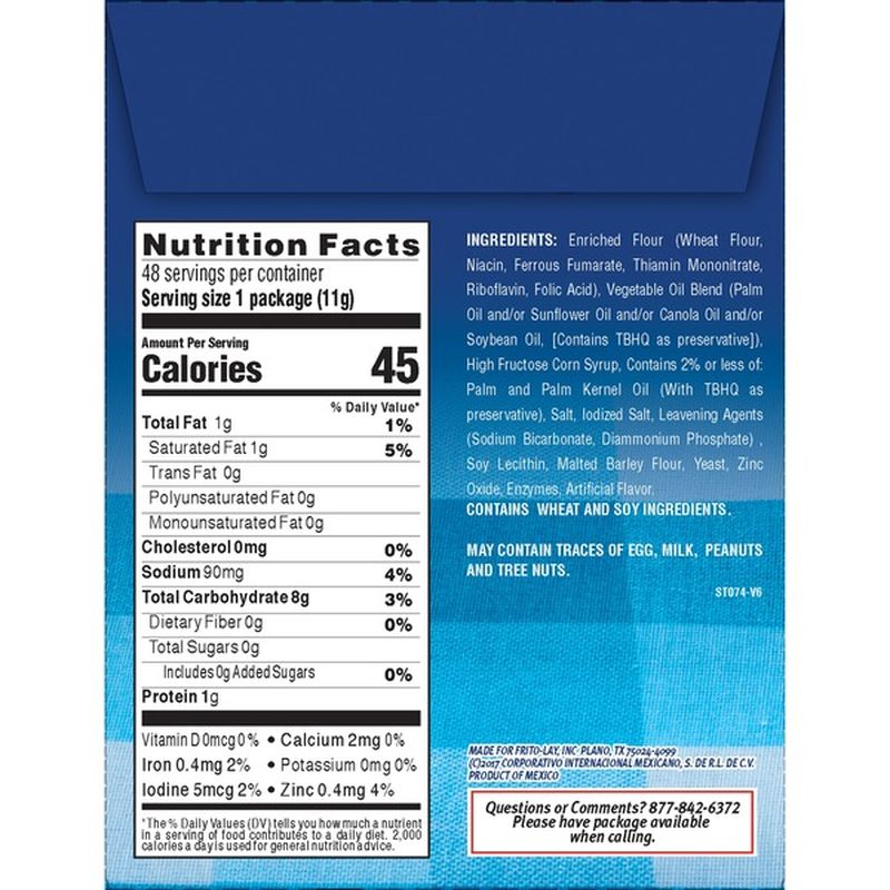 Gamesa Saladitas Saltine Crackers (18.6 oz) from FoodsCo Instacart