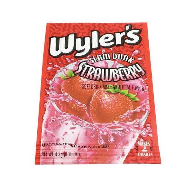 Wyler's Unsweetened Slammin' Strawberry Soft Drink Mix (0.15 oz) from