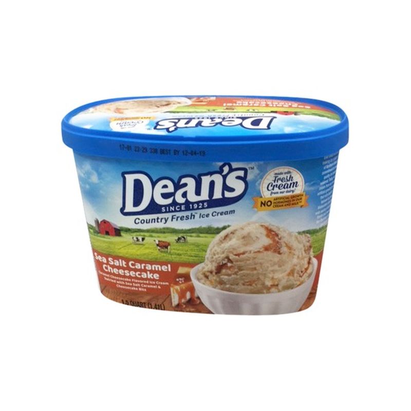 Deans Ice Cream, Sea Salt Caramel Cheesecake (1.5 qt) from JewelOsco