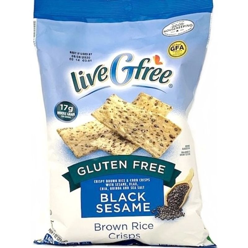 liveGfree Black Sesame Brown Rice Crisps (7 oz) from ALDI - Instacart
