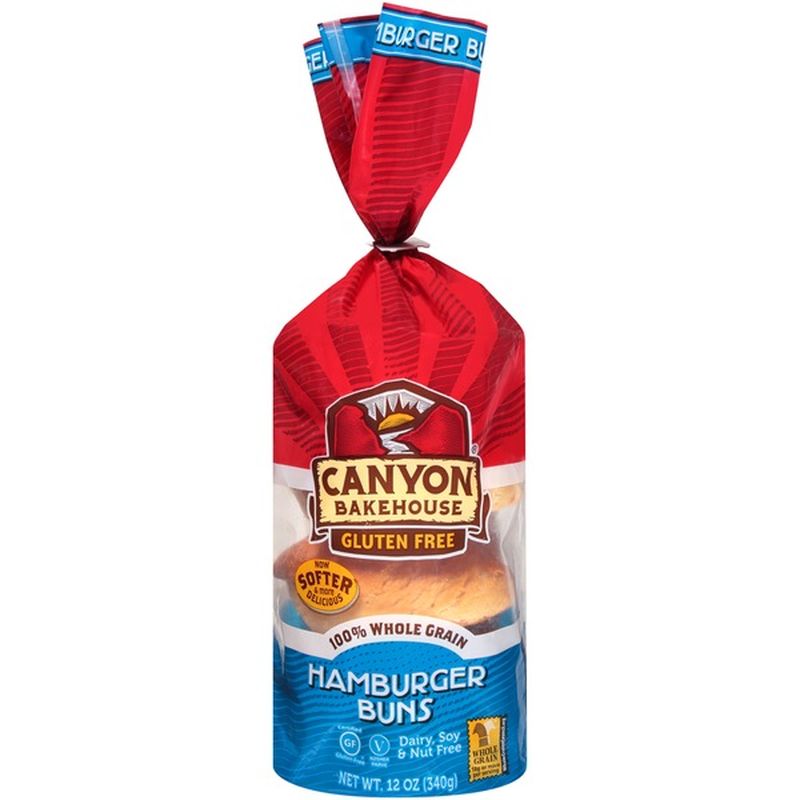 Canyon Bakehouse 100 Whole Grain Hamburger Buns (12 oz) from Publix