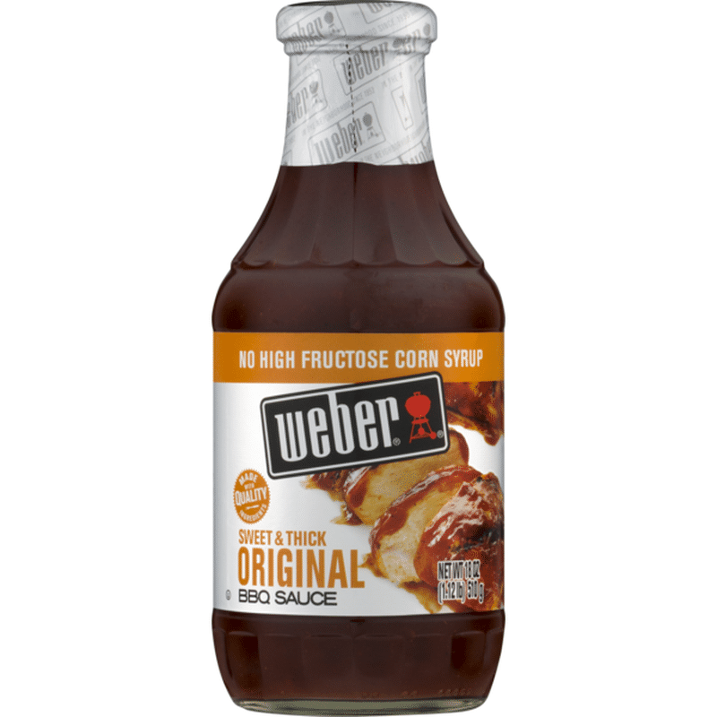 Weber Sweet And Thick Original Bbq Sauce 18 Oz Instacart 7119