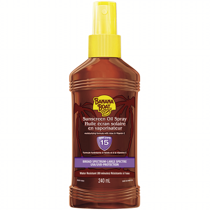 banana boat protective spray oil