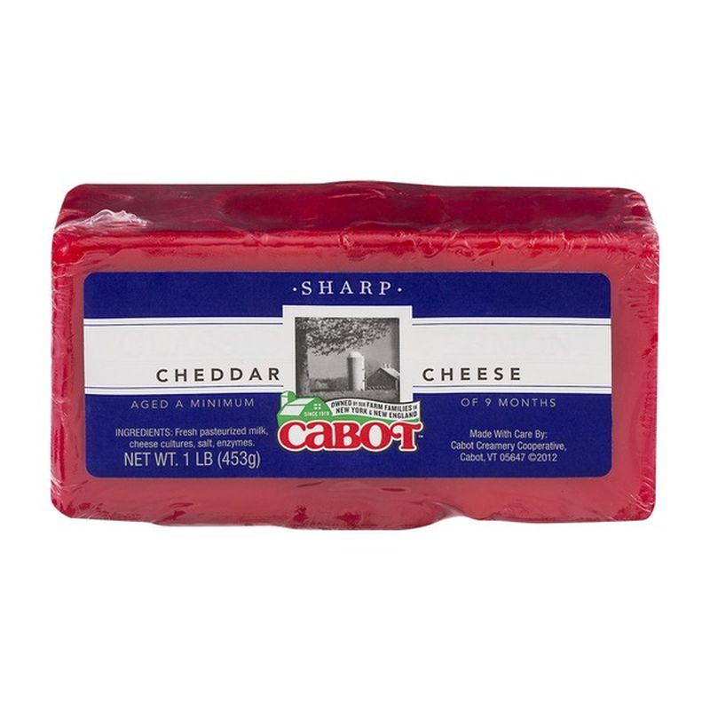 Cabot Cheese, Cheddar, Classic Vermont, Sharp (1 lb) Instacart