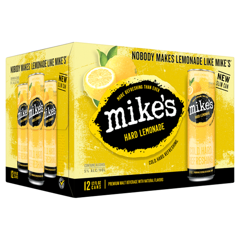 Mike's Beer, Malt Beverage, Premium, Hard Lemonade (12 fl oz) - Instacart