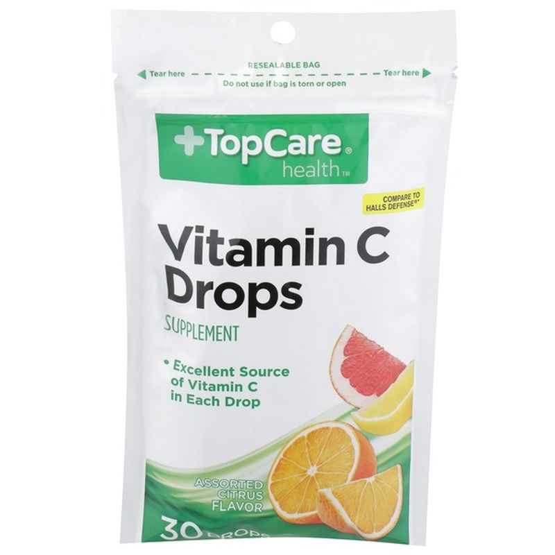 TopCare Vitamin C Supplement Drops, Assorted Citrus (30 ct) Instacart