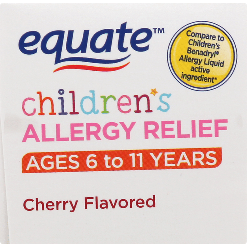 Equate Allergy Relief, Children's, Cherry Flavored (4 oz) Instacart