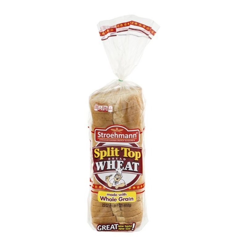 Stroehmann Split Top Wheat Bread (23 oz) - Instacart