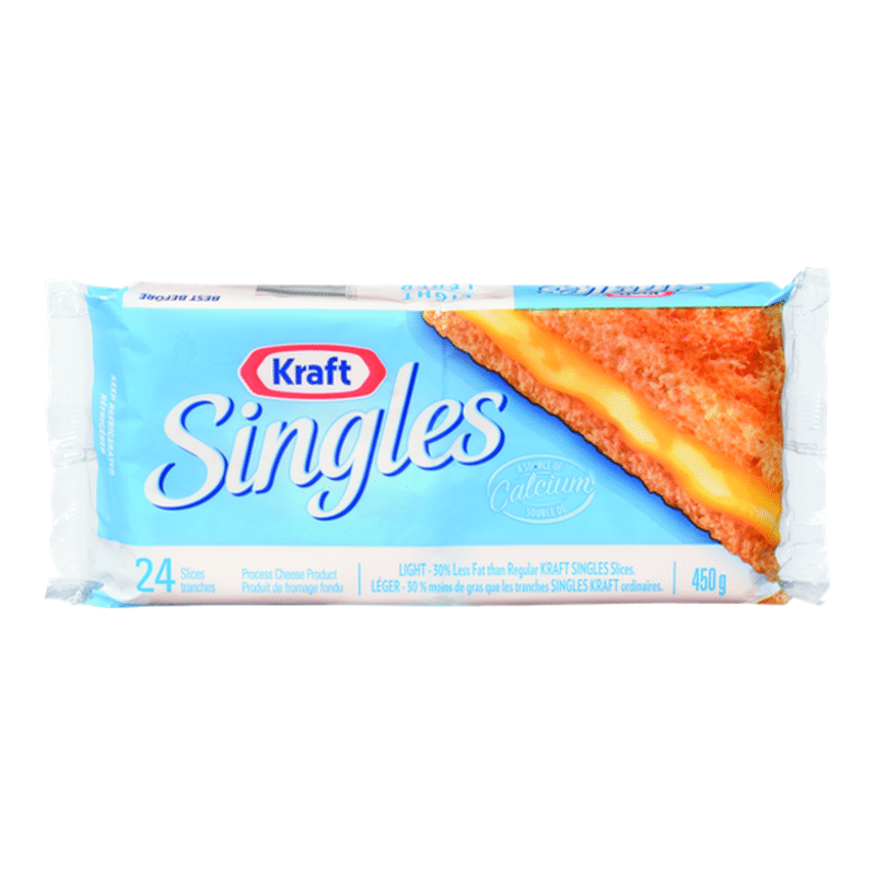 Singles Light Cheese Slices