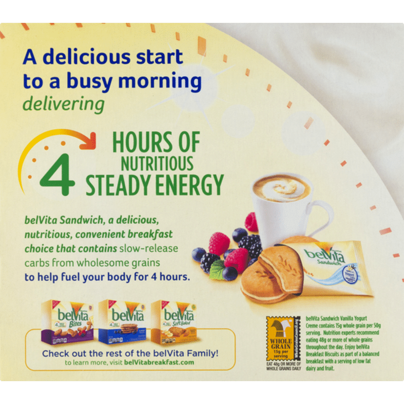 BelVita belVita Breakfast Sandwich Vanilla Yogurt Creme (8.8 oz