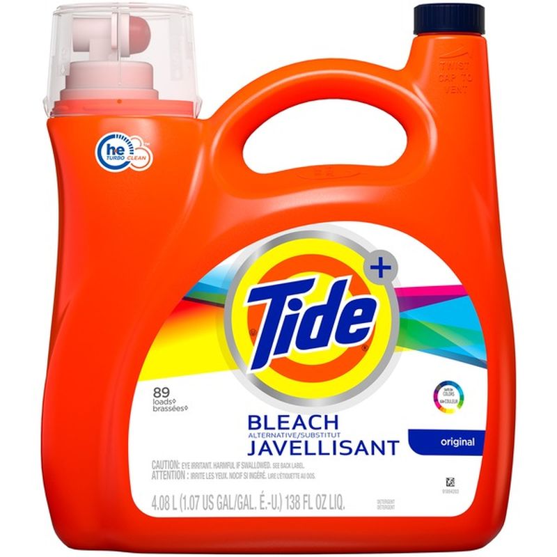 Tide Bleach Alternative Liquid Laundry Detergent, Original (89 Ct ...