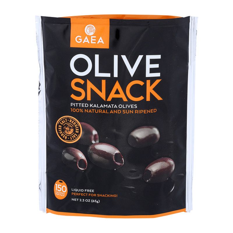 GAEA Olive Snack, Kalamata Olives, Pitted (2.3 oz) Instacart