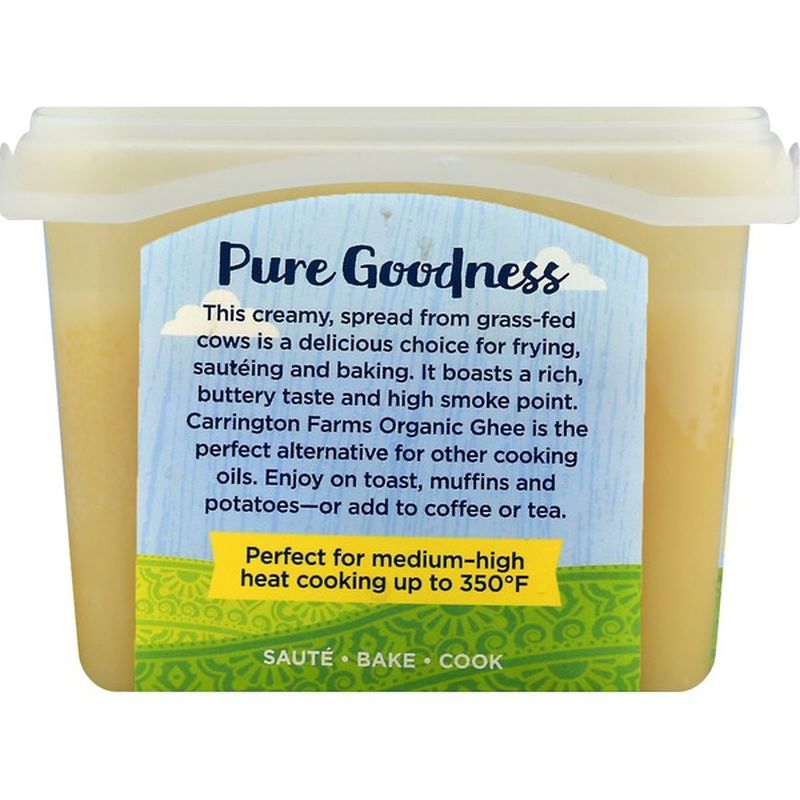 Carrington Farms Ghee, Organic, Clarified Butter (12 Oz) From Food Lion ...