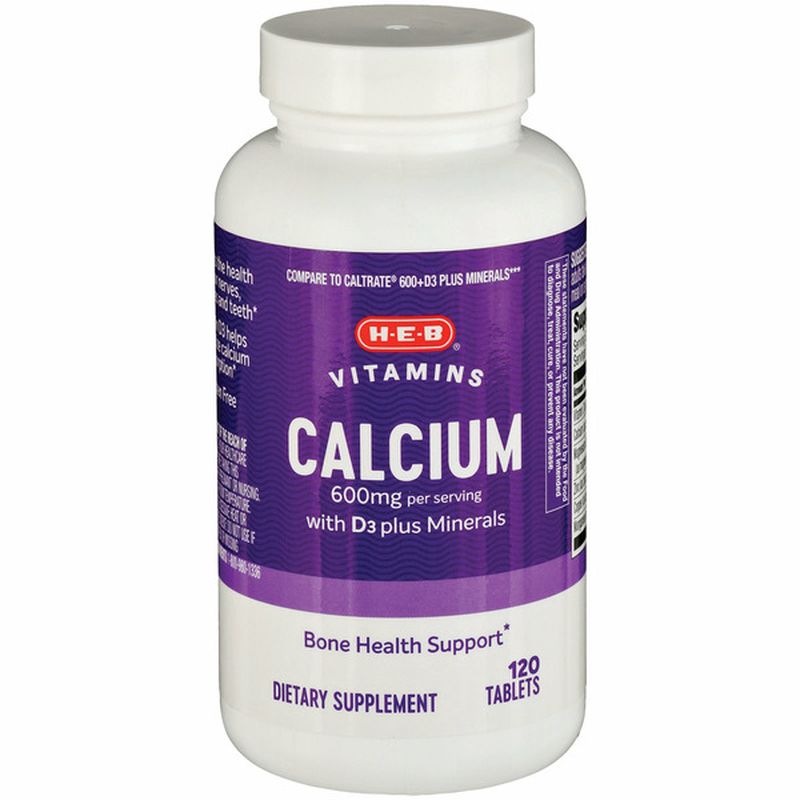 H-E-B Calcium With Vitamin D-3 and Minerals Vitamin Supp