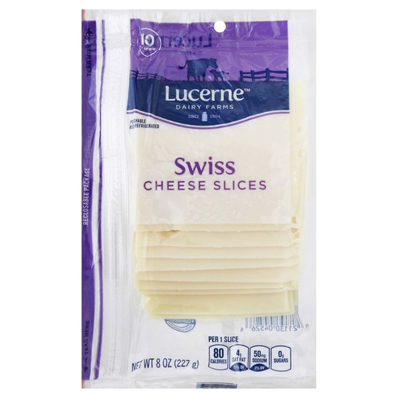 Lucerne Swiss Cheese Slices 8 Oz Instacart