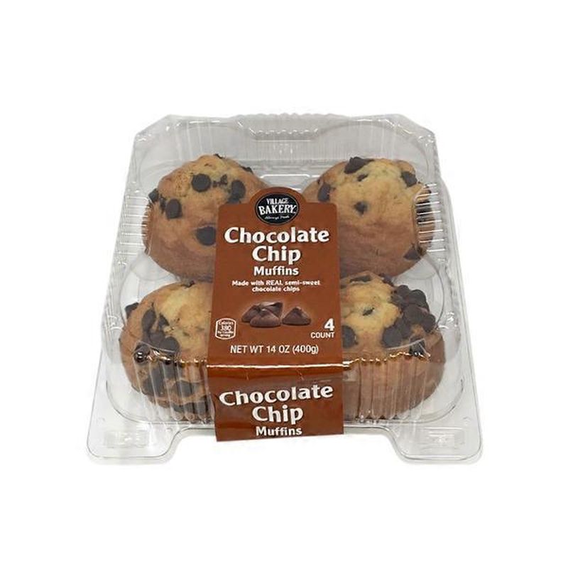 Bake Shop Chocolate Chip Muffins (14 oz) Instacart