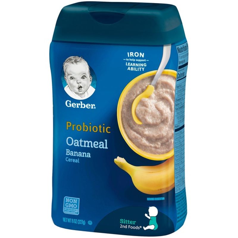 Gerber Probiotic Oatmeal & Banana Baby Cereal (227 g) from Food Lion ...