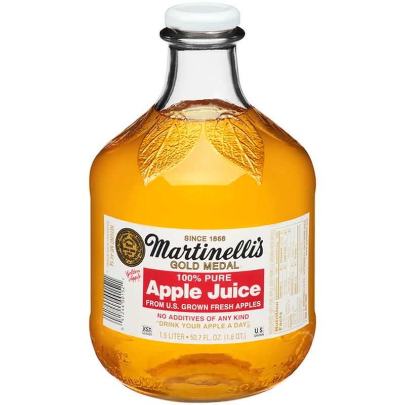 Martinelli's Juice, 100% Pure, Apple (1.5 L) from Piazza's Fine Foods