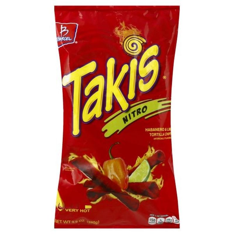 Takis Tortilla Chips, Habanero & Lime, Nitro, Very Hot (9.88 oz) from