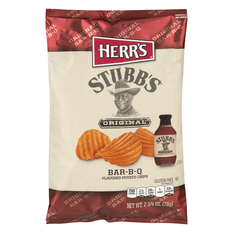 Herr's Stubb's Original Potato Chips Bar-B-Q (2.75 Oz) Delivery Or ...