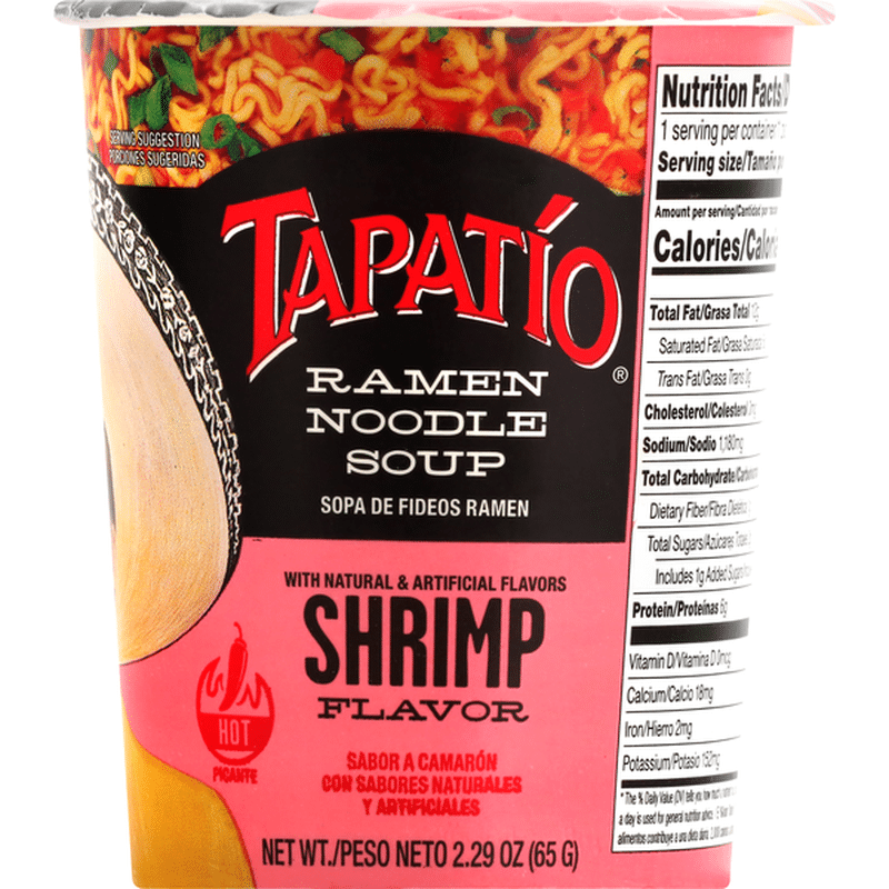 Tapatio Ramen Noodle Soup, Shrimp Flavor (2.29 oz) Instacart