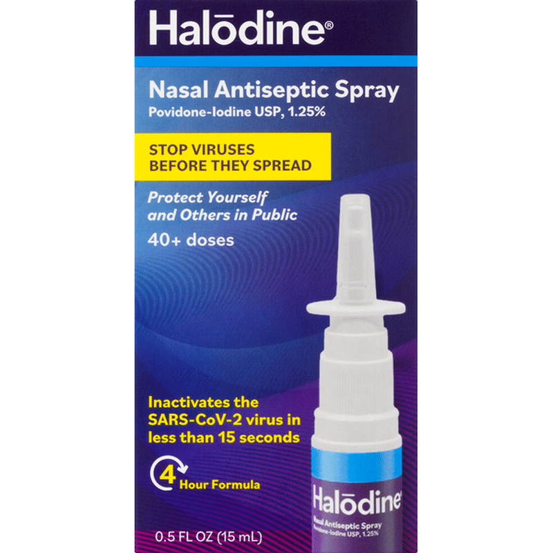 Halodine Nasal Antiseptic Spray (0.5 oz) - Instacart