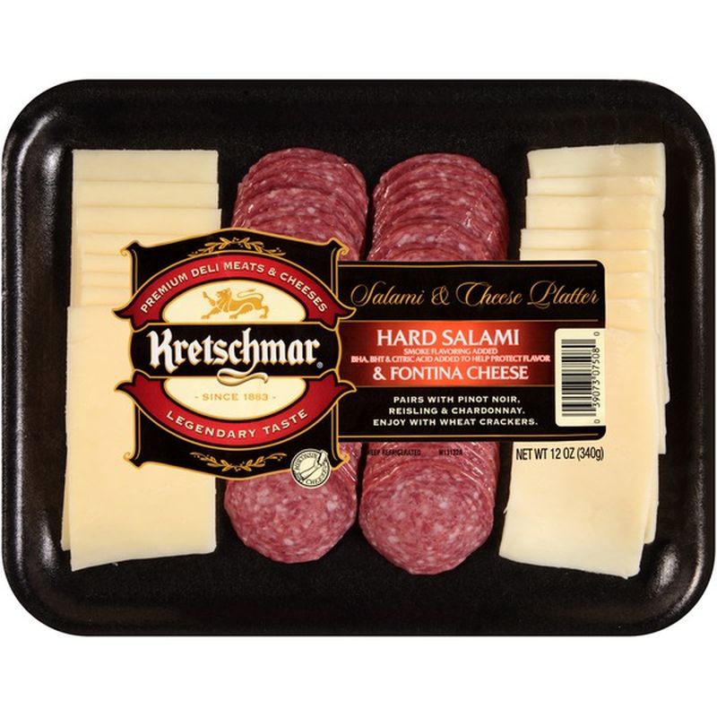 Kretschmar Hard Salami & Fontina Cheese Salami & Cheese Platter (12 oz