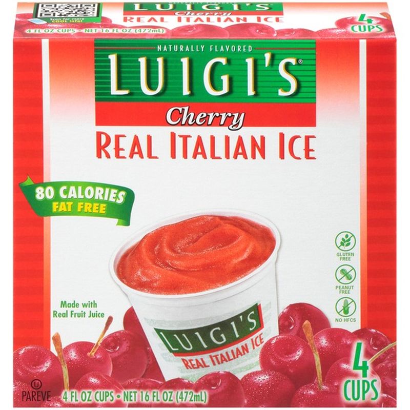 Luigi's Cherry Luigi's Cherry Real Italian Ice (4 fl oz) Delivery or ...