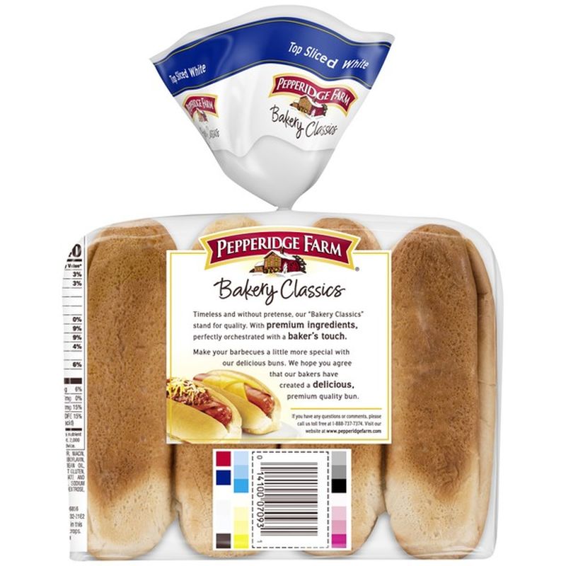 Pepperidge Farm® Top Sliced White Hot Dog Buns (14 oz) from Sunset ...