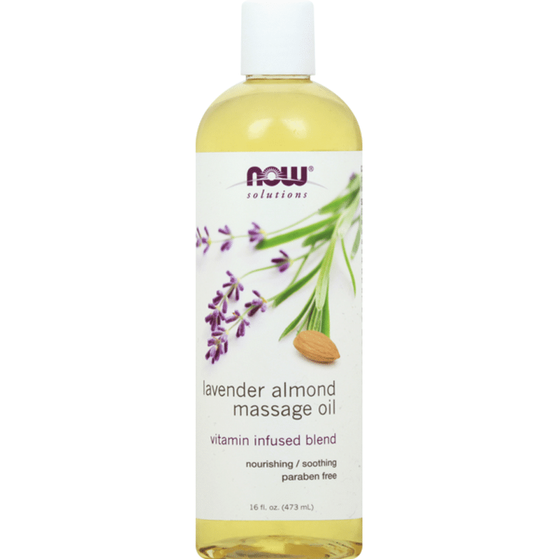 Now Massage Oil, Lavender Almond (16 oz) - Instacart