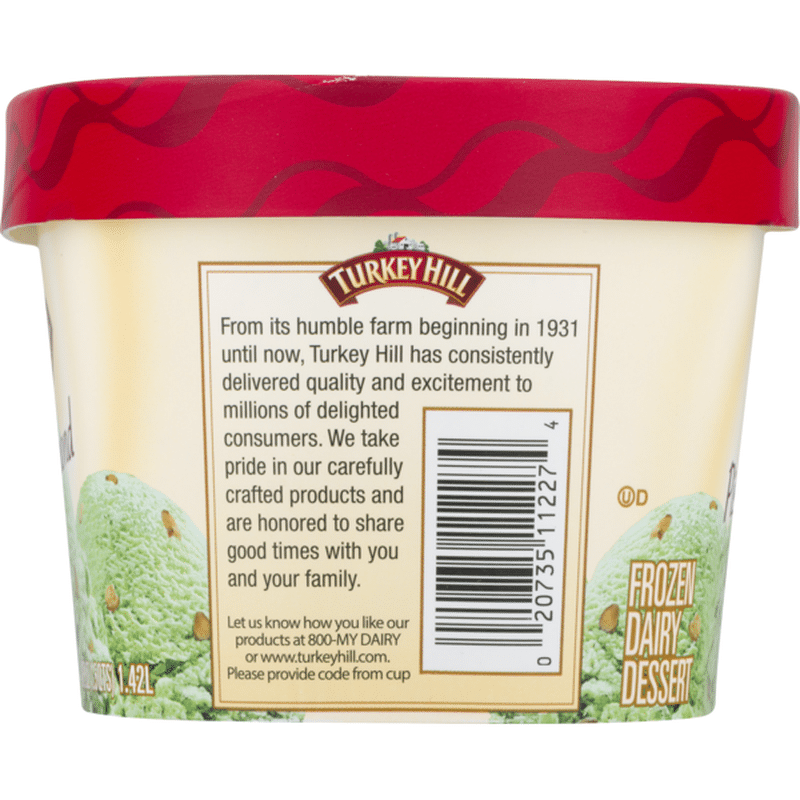 Turkey Hill Ice Cream, Premium, Original Recipe, Pistachio ...