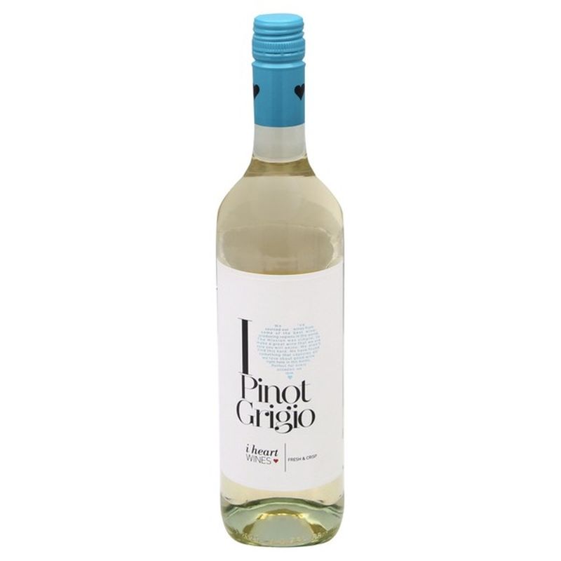 I Heart Pinot Grigio, White Wine (750 ml) - Instacart