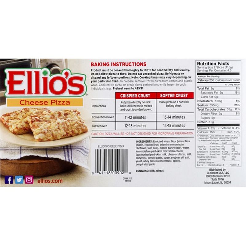 Ellio's Pizza, Cheese (3 each) from ShopRite - Instacart