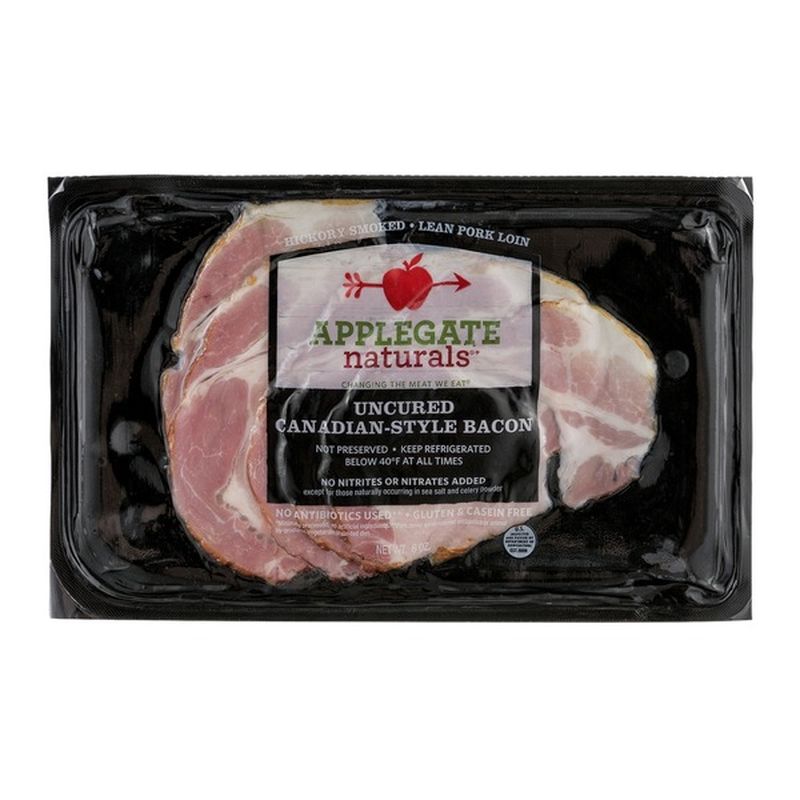 Applegate Naturals Uncured Canadian Style Bacon 6 Oz Instacart