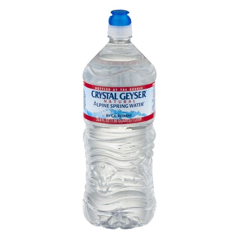 Crystal Geyser Alpine Spring Water Natural Alpine Spring Water (1 L