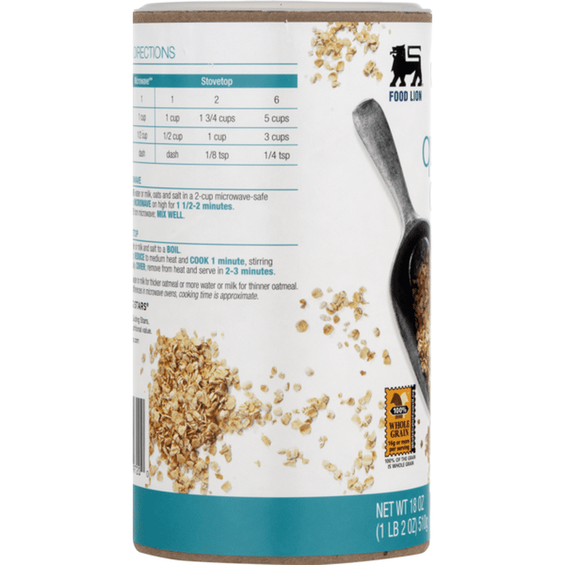 Food Lion Oats, Quick (18 oz) from Food Lion Instacart