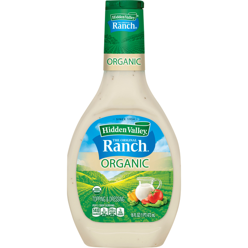 Hidden Valley Organic Ranch Salad Dressing (16 Fl Oz) - Instacart