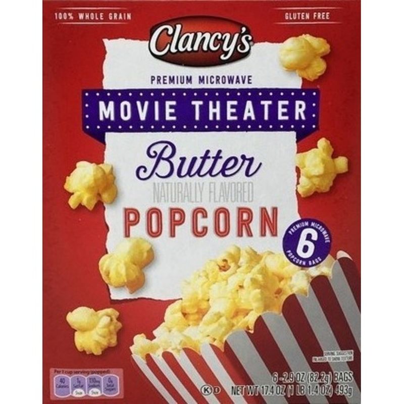Clancy's Movie Theater Butter Microwave Popcorn (2.9 oz) - Instacart