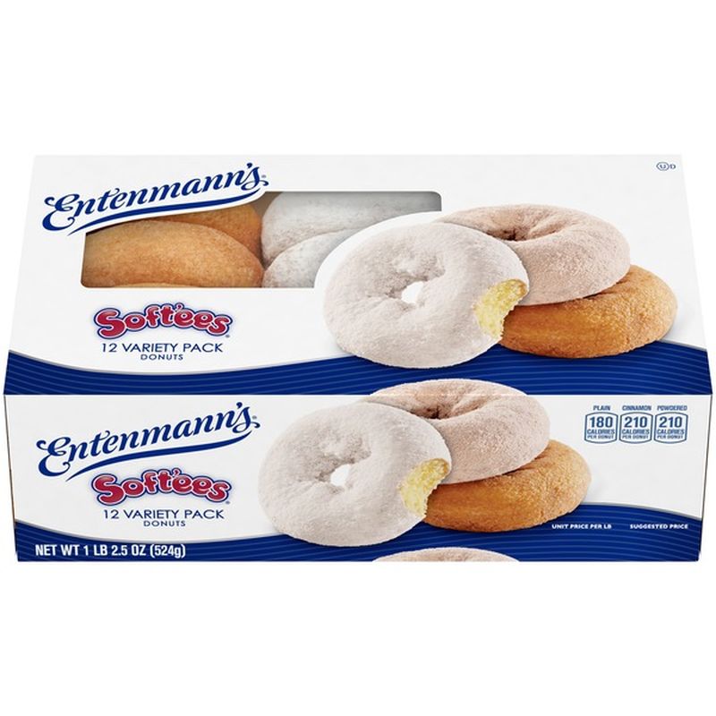 Entenmann's Soft'ees Variety Pack Donuts (12 ct) Instacart